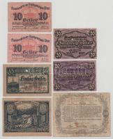 Német Birodalom / Weimari Köztársaság / Wien 1919-1920. 10pf (2x) + 20pf (3db, 2xklf) + 50pf (2xklf) T:XF-VG German Empire / Weimar Republic / Wien 1919-1920. 10 Pfennig (2x) + 20 Pfennig (3pcs, 2xdiff) + 50 Pfennig (2xdiff) C:XF-VG