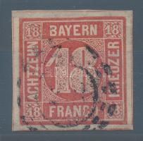 Német államok - Bajorország 1862 Mi 13 luxus darab! R! (Mi EUR 230.-)