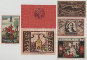 Német Birodalom / Weimari Köztársaság 1918-1921. 25pf - 1M (6xklf) T:AU-XF hajtatlanok, de sarokhajl...