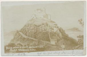 1902 Déva, Déva vára a múlt században. Péntek felvétele / castle. photo (vágott / cut)
