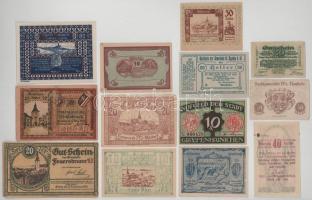 Német Birodalom / Weimari Köztársaság 1920-1921. 10h - 80h (13xklf) T:AU-VG German Empire / Weimar Republic 1920-1921. 10 Heller - 80 Heller (13xdiff) C:AU-VG