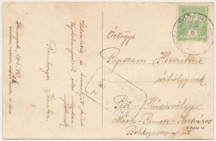 1916 Vajdahunyad, Hunedoara; Hunyadi János tér, Agricola bank, Spörl Gusztáv üzlete. Kiadja az &quot...