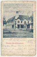 1902 Marosvásárhely, Targu Mures; Agrár takarékpénztár. Holbach Ede kiadása / agricultural savings bank (szakadások / tears)
