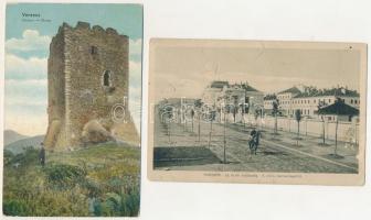 77 db RÉGI történelmi magyar és külföldi város képeslap, közte néhány modern; vegyes minőség / 77 pr...