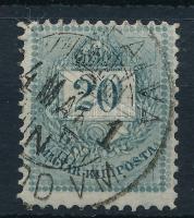 1881 20kr nagyon látványos álkettősnyomattal!!! (20.000+++)