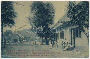 1907 Teregova, Terregova; Fő utca a kir. postával. W. L. 1487. / Hauptgasse mit der k. Post / main street, post (fl)