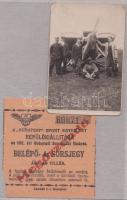 1937 Repülőkiállítás fotó + 1 belépő- és sorsjegy