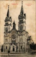 1909 Temesvár, Timisoara; Római katolikus millenniumi templom. Káldor Zs. és Társa kiadása / Catholic parish church (fl)