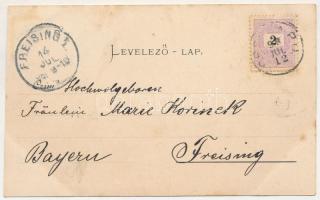 1898 Orsova, Kazán-szoros, Széchényi út, látkép. G. Hutterer kiadása / Kasanenge, Széchenyi Strasse ...