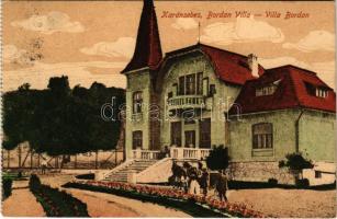 1917 Karánsebes, Caransebes; Bordan villa. Johann Balc kiadása / Villa Bordan (fl)