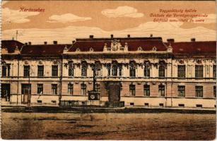 1917 Karánsebes, Caransebes; Vagyonközség épülete. Johann Balc kiadása / Gebäude der Vermögensgemeinde / Edificiul comunitatii de avere / palace of the wealth community (EK)