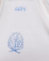 Herendi Viktória mintás fűszerkínáló, figurális lábakon, jelzett, hibátlan, d: 9 cm, m: 9 cm