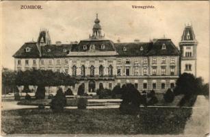 1911 Zombor, Sombor; Vármegyeháza. Schön Adolf kiadása / county hall (EK)