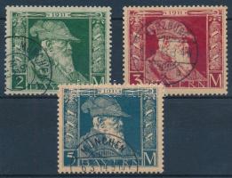 Német államok - Bajorország 1911 Mi 87, 88, 89 szép, hibátlan darabok! (legolcsóbb típusokkal számolva Mi EUR 130.-)