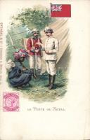 Postman in Natal litho (EB)