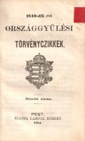 1836-dik, 1840-dik, 1844-dik, 1847-48. évi országgyűlési törvényczikkek. Az országbírói értekezlet j...