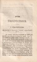 1836-dik, 1840-dik, 1844-dik, 1847-48. évi országgyűlési törvényczikkek. Az országbírói értekezlet j...