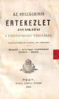 1836-dik, 1840-dik, 1844-dik, 1847-48. évi országgyűlési törvényczikkek. Az országbírói értekezlet j...
