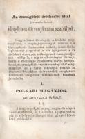 1836-dik, 1840-dik, 1844-dik, 1847-48. évi országgyűlési törvényczikkek. Az országbírói értekezlet j...