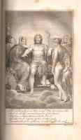 Vergilius, [Publius Maro]: Aeneis. The Works of Virgil, Translated into English Verse by Mr. Dryden. New Edition, Revised and Corrected by John Carey. Volume II-III. London, 1806. Vernor, Hood and Sharpe - Printed by B. McMillan and E. Blackader. [4] + CXVI + 260 p. + 6 t. (rézmetszet); [4] + 326 p. + 6 t. (rézmetszet). Vergilius műveit John Dryden (1631-1700) koszorús angol költő, dráma- és szatíraíró, kritikus és műfordító fordította angol nyelvre, kora szokásainak megfelelően a hexameteres formát az angol költészeti hagyományokhoz igazodó, rímes jambikus formában. Az először 1697-ben kiadott, Dryden-féle Vergilius-kiadás jelentős bevételt hozott fordítója számára, a munkát számos alkalommal kiadták: 1806-ban párhuzamosan több kiadó is. Példányunk a Vernor, Hood and Sharpe kiadó háromkötetes változatából való, melynek első kötete Vergilius pásztori költészetét és Georgikonját, a tételünket alkotó második és harmadik kötete az Aeneis tizenkét énekét tartalmazza, a hozzá tartozó, míves rézmetszetek kíséretében. Néhány oldalon és táblán enyhe foxing, a harmadik kötet egy levelén alul apró pótlás. (The Works of Virgil. Tome II-III.) Egységes, aranyozott, enyhén sérült gerincű korabeli bőrkötésben. Dekoratív, szép példány.
