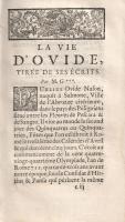 Ovidius, [Publius Naso]: Metamorphoses d'Ovide, traduites en françois, avec des remarques et de...