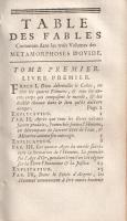Ovidius, [Publius Naso]: Metamorphoses d'Ovide, traduites en françois, avec des remarques et de...