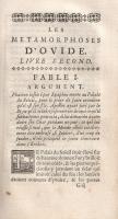Ovidius, [Publius Naso]: Metamorphoses d'Ovide, traduites en françois, avec des remarques et de...