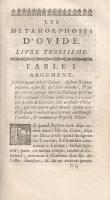 Ovidius, [Publius Naso]: Metamorphoses d'Ovide, traduites en françois, avec des remarques et de...