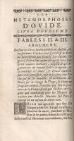 Ovidius, [Publius Naso]: Metamorphoses d'Ovide, traduites en françois, avec des remarques et de...