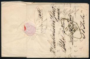 1861 5kr + 10kr levélen "PESTH" - Wien