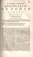 Ovidius, Publius Naso: P. Ovidii Nasonis Operum Tom 3.: Fastor. Lib. Tristium. De Ponto &amp; In...