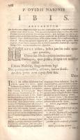 Ovidius, Publius Naso: P. Ovidii Nasonis Operum Tom 3.: Fastor. Lib. Tristium. De Ponto &amp; In...
