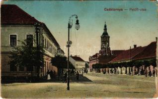 Csáktornya, Cakovec; Petőfi utca. Fischel Fülöp (Strausz Sándor) kiadása / street view (EM)