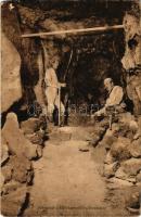 Budapest III. Pálvölgyi barlang, Felmenet a Mici teremből a forráshoz. Országos Magyar Barlangkutató és Feltáró Egyesület kiadása (EM)