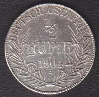 Német Kelet-Afrika 1904. 1/2R Ag T:2/3