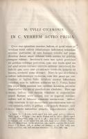 Cicero, Marcus Tullius: 
Orationes: Divinatio in Q. Caecilim. In C. Verrem - Pro Sex. Roscio. Pro C...