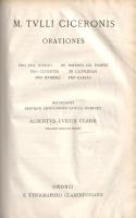 Cicero, Marcus Tullius: 
Orationes: Divinatio in Q. Caecilim. In C. Verrem - Pro Sex. Roscio. Pro C...