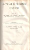 Cicero, Marcus Tullius: 
Orationes: Divinatio in Q. Caecilim. In C. Verrem - Pro Sex. Roscio. Pro C...
