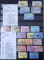 Nagyon tartalmas, főleg postatiszta LÉGIPOSTA gyűjtemény az egész világból jó kiadásokkal 30 fekete ...