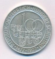 Ausztria 1977. 100Sch Ag "Halli verde - Tirol" T:AU Austria 1977. 100 Schilling Ag "Hall Mint - Tirol" C:AU Krause KM#2936