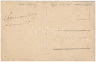 1919 Segesvár, Schässburg, Sighisoara; körmenet, Gróf Majláth Gusztáv római katolikus püspök / proce...