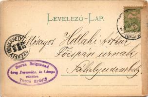 1905 Torda, Turda; Főispáni lak, Megyeháza, Evangélikus templom / county hall, Lutheran church (EB)