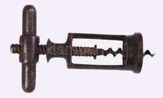 Antik vas dugóhúzó, m: 13 cm