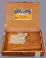 Cohiba kubai szarv, 9 darab, fa dobozban, 19x26 cm