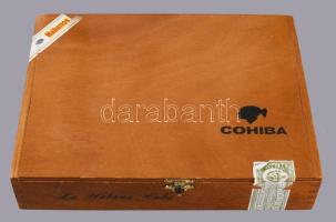 Cohiba kubai szarv, 9 darab, fa dobozban, 19x26 cm