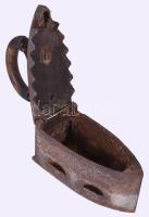 Régi szenes vasaló, 22x24 cm