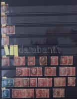 Nagy Britannia klasszikus több példányos speciál gyűjtemény 1841-1913 gyűjtői hagyatékból, sok jó ér...