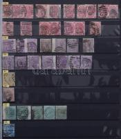 Nagy Britannia klasszikus több példányos speciál gyűjtemény 1841-1913 gyűjtői hagyatékból, sok jó ér...