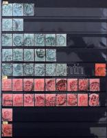 Nagy Britannia klasszikus több példányos speciál gyűjtemény 1841-1913 gyűjtői hagyatékból, sok jó ér...