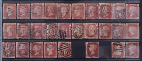 Nagy Britannia klasszikus több példányos speciál gyűjtemény 1841-1913 gyűjtői hagyatékból, sok jó ér...